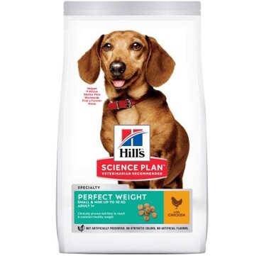 Храна за куче Hill's Science Plan Adult 1+ Perfect Weight Small & Mini с пиле - 300гр