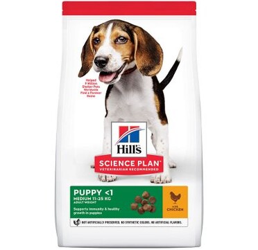 Храна за куче Hill's Science Plan Puppy <1 Medium с пиле