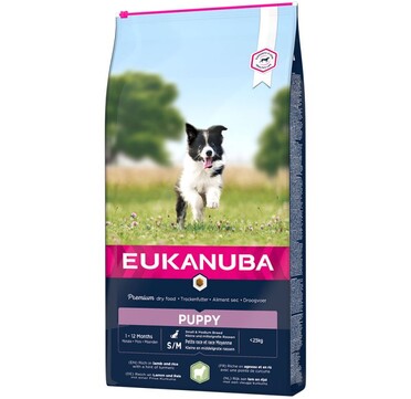 Eukanuba Puppy Small & Medium Breed с агнешко и ориз