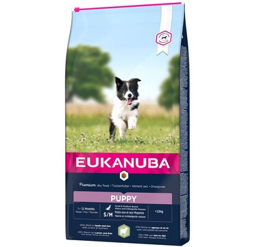 Eukanuba Puppy Small & Medium Breed с агнешко и ориз