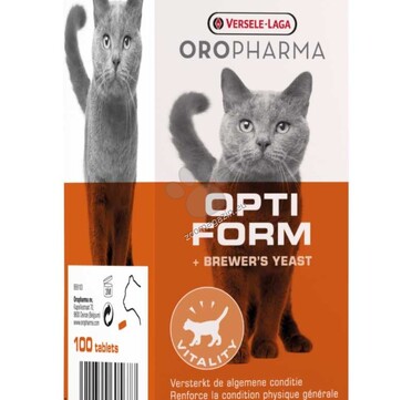 Versele-Laga - Opti Form Cat - бирена мая за котки - опаковка 100 таблетки