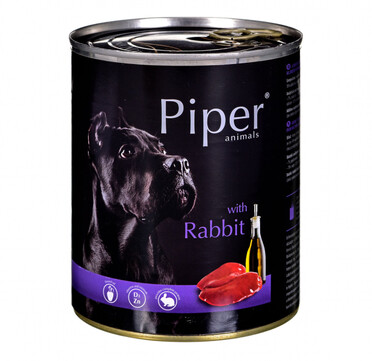 Консерва за куче Piper with rabbit - със заешко - 800гр.