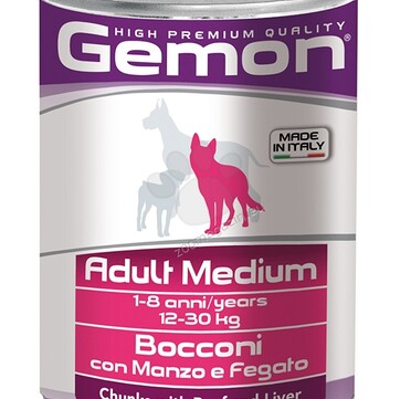 Консерва за куче Gemon DOG Adult Medium(12-30kg)  - 415гр.