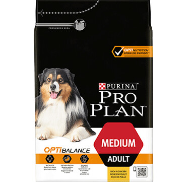 ​PURINA® PRO PLAN® Medium Adult с OPTIBALANCE™, богата на пиле - 3кг