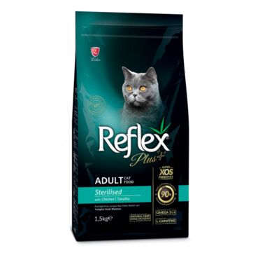 Reflex Plus Sterilised Chicken Adult Cat - Пълноценна храна за израснали кастрирани котки от всички породи с пилешко
